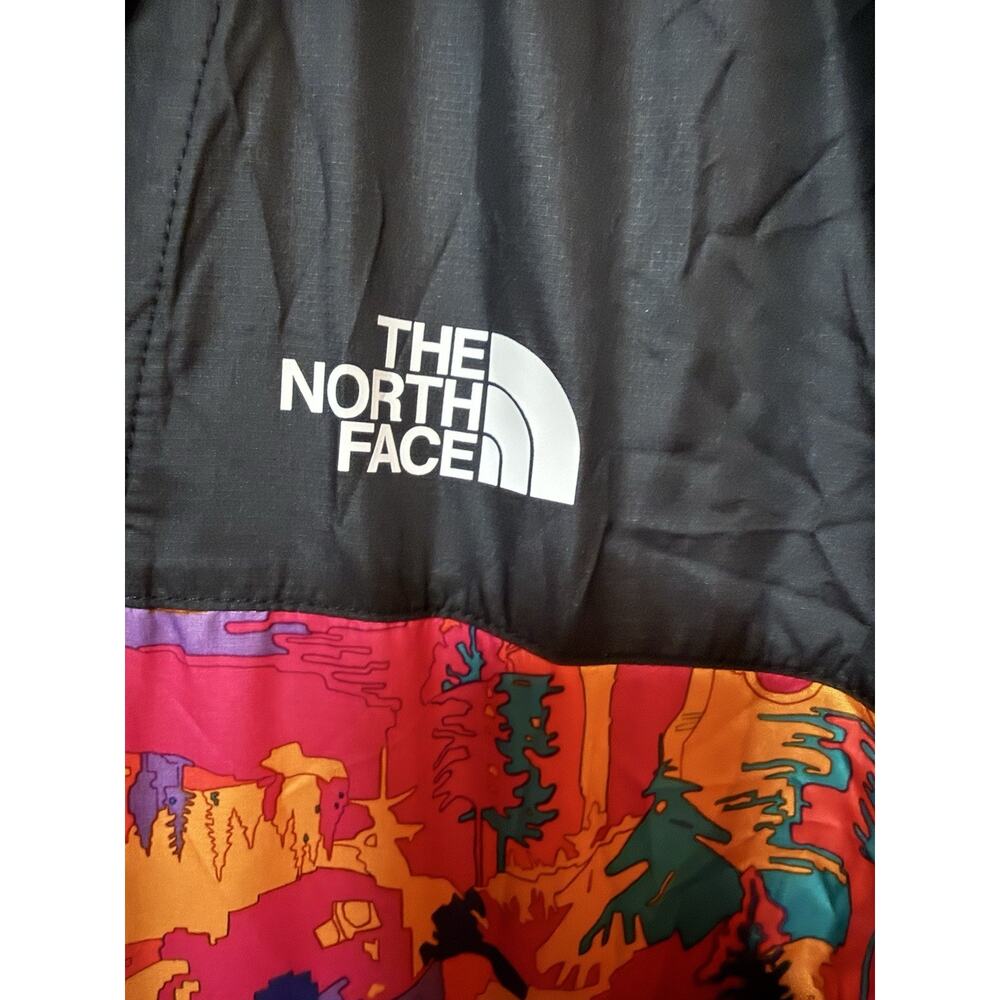 The North Face Printed Fanorak Mr. Pink Mens/Womens Windwall Jacket Size Large - Picture 2 of 5